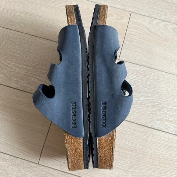 Birkenstock Florida Dark Blue Triple Strap Sandals Size 41/ US Men’s 8 - Picture 6 of 10